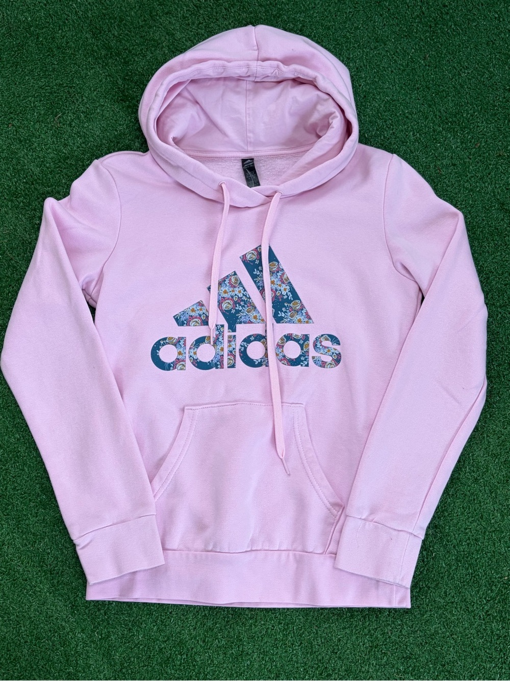 adidas Light Pink Logo Hoodie